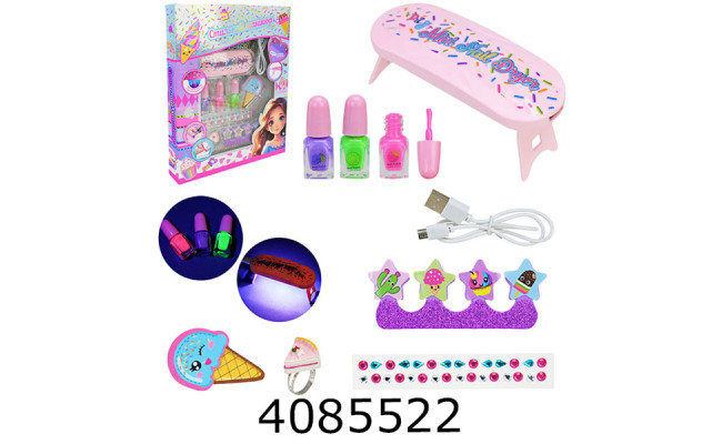 Манікюрний набір + косметика в коробці 19*25*35см (6/24) UKR2404