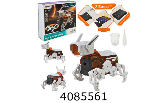 Робо-пес на трьох варіантах живлення  69дет 22*20*6см (30/60) TK0204