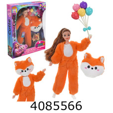 Лялька в коробці в хутряному вбранні + аксесуари 24*6*33см (32/64) QJ201F