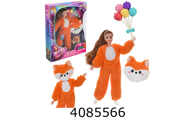 Лялька в коробці в хутряному вбранні + аксесуари 24*6*33см (32/64) QJ201F