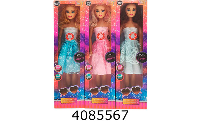 Лялька муз. в коробці 3 види муз.15*8*58см (18/36) 8030B