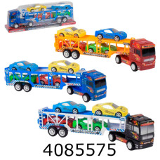 Трейлер в коробці + машинки 4шт 35*7*13см (36/72) 666-6