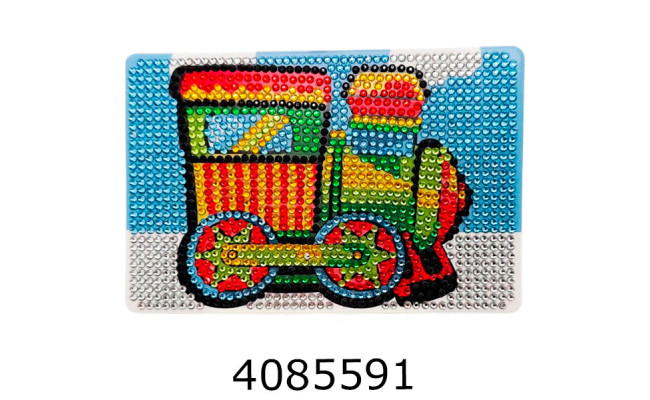 Алмазна мозаїка 10*14 Яскравий вертоліт Brushme DM4004