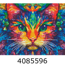 Алмазна мозаїка 40*50 на чорному полотні 