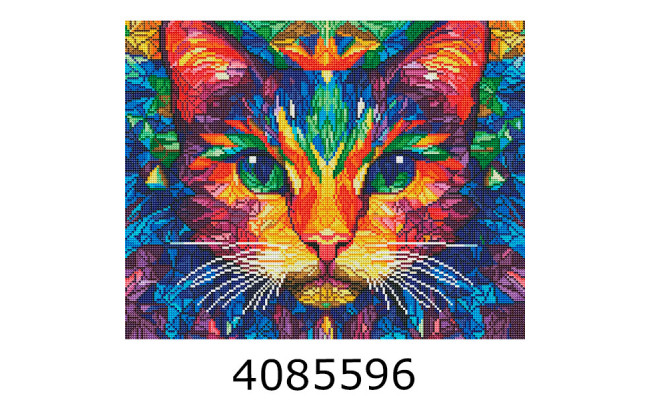 Алмазна мозаїка 40*50 на чорному полотні 