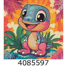 Алмазна мозаїка 25*25 на чорному полотні 