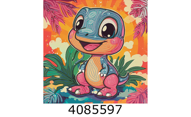 Алмазна мозаїка 25*25 на чорному полотні 