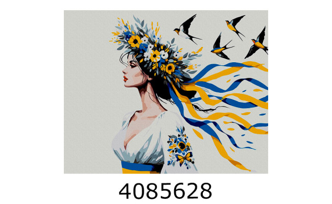 Картина по номерам 40*50см патріот. 