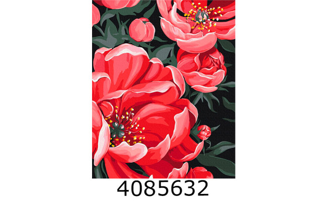 Картина по номерам 40*50см квіти 
