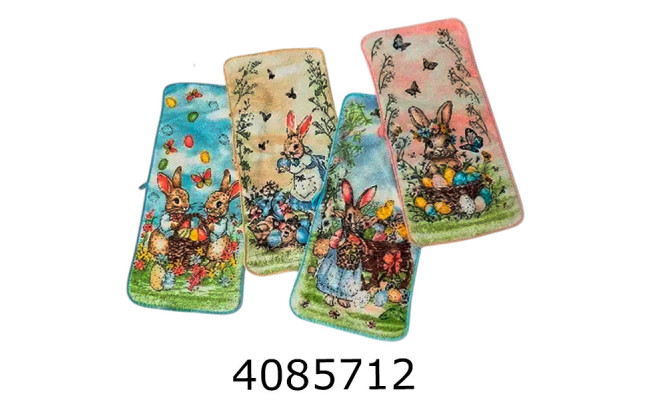 Рушник мікрофібра Великодні 40*60 см ціна за 6 шт TL-98-1020-540