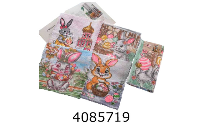 Серветки мікрофібра Великодні 30*30 см ціна за 5 шт TL-002-296-1500