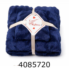 Набір банний рушник баня+руки темно синій TL-98-792-72-1