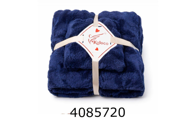 Набір банний рушник баня+руки темно синій TL-98-792-72-1