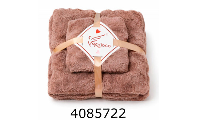 Набір банний рушник баня+руки коричневий TL-98-792-72-5