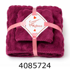 Набір банний рушник баня+руки бордо TL-98-792-72-7