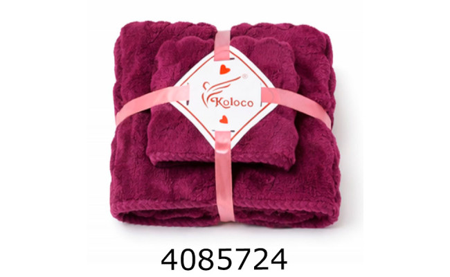 Набір банний рушник баня+руки бордо TL-98-792-72-7