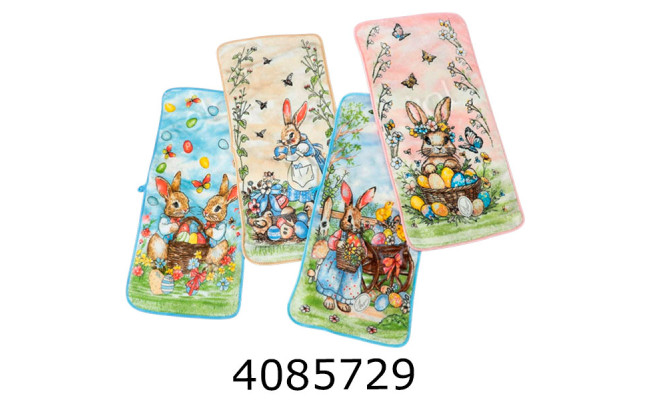 Рушник мікрофібра Великодні 25*70 см ціна за 6 шт TL-98-1019-540