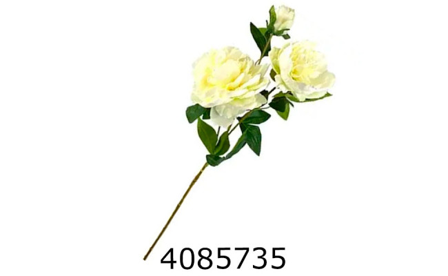 Квіти силікон піони букет 3шт 75см (25) 10-119