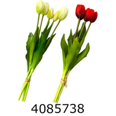 Квіти силікон тюльпани букет 5шт 40см (20) 10-132