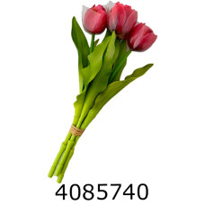 Квіти силікон тюльпани букет 5шт 30см (15) 10-127