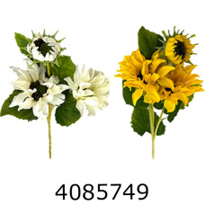 Гілка соняшник 3 квітки 75см (50) 10-120