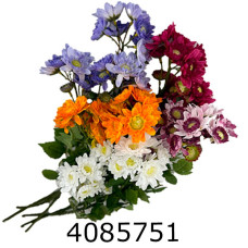 Квіти силікон хризантеми гілка 3шт 75см (50) 10-139