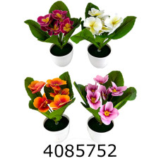 Квіти силікон примула горщик 20см (50) 10-401