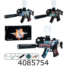 Автомат пулі гелеві пулі-присоски 3шт лазер USBзарядне окуляри 3 види в коробці 35*18*15см (12) 105VB-22