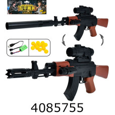 Автомат пулі в кульку + лазер 67см акум. usb-зарядне (18) 2030-1