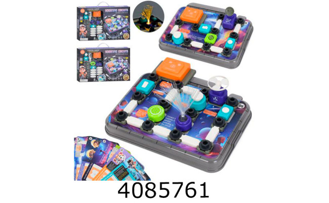 Конструктор електронний на бат. 45-46дет. 2 види в коробці 45*29*5см (12) 77-54K-55K