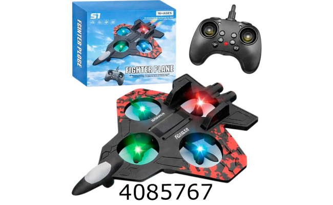 Літак радіо акум. в коробці муз. світло 2 види 25см (12) S1