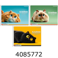 Альбом для малюв. на спір. 20 арк. 120г/м2 Школярик УФ-лак (9/90) PB-SC-020-8052