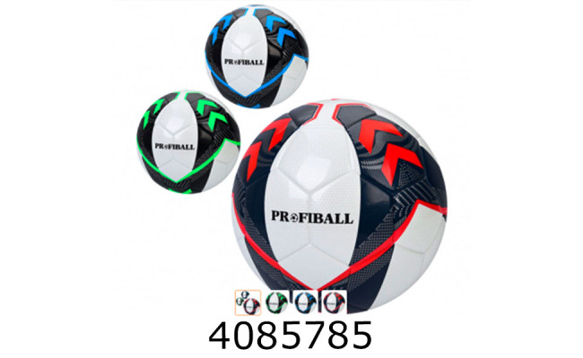 Мяч футб. прес-кожа №5 PU 400-420гр 3 кольори (30) EV-3377F