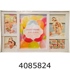 Фоторамка пластик Колаж 5 фото 10*15см білий A-10