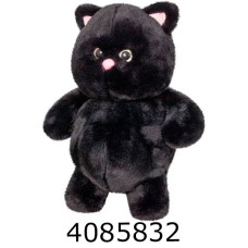 Кіт пузатик 35см чорний м'яка іграшка 850
