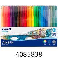 Лінер KITE набір 24 шт. 24кол. 0,4 мм (12) K-1165 Лінер KITE набір 24 шт. 24кол. 0,4 мм (12) K-1165