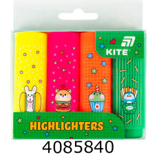 Маркер текст. набір 4шт. Highlighter KITE неон (12) K26-445-1