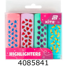 Маркер текст. набір 4шт. Highlighter KITE пастель (12) K26-445-2