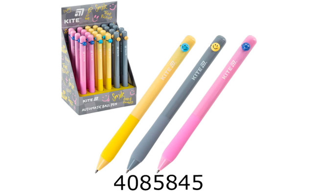 Ручка кульк. авт. KITE Smile синя 05мм (24) K26-034