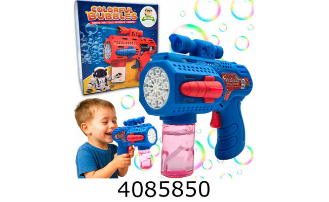 Мильні бульбашки пістолет на батар. 60мл синій Big Kids (96) BIGBG048