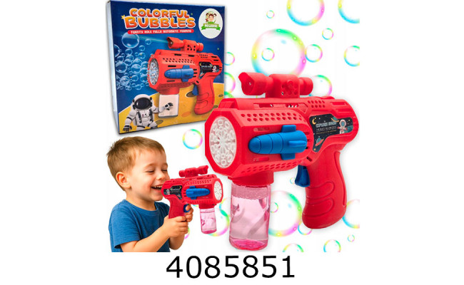 Мильні бульбашки пістолет на батар. 60мл червоний Big Kids (96) BIGBG049