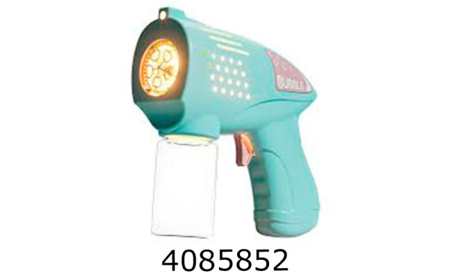 Мильні бульбашки пістолет на батар. 60мл бірюзовий Big Kids (96) BIGBG080