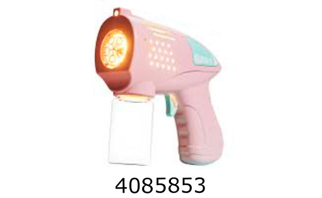 Мильні бульбашки пістолет на батар. 60мл рожевий Big Kids (96) BIGBG081