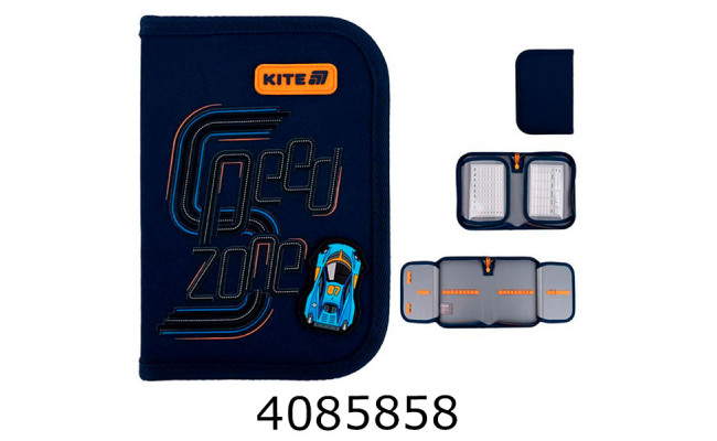 Пенал 1 відд. + 2 відв. Kite 622 Speed Zone (12) K25-622-4