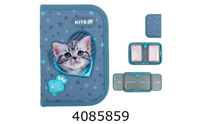 Пенал 1 відд. + 2 відв. Kite 622 Studio Pets (12) SP25-622-3