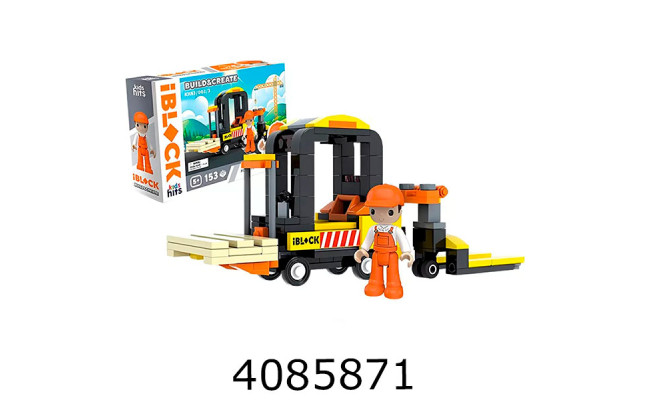 Конструктор IBlock Будівельна серія 153дет в коробці (18/36) KH53/002/3