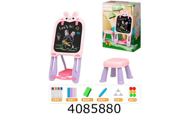 Досточка-мольберт для малювання стільчик аксесуари 53*10*34см (6) W2001-1