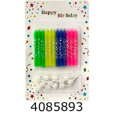 Набір свічки в торт 12 шт 