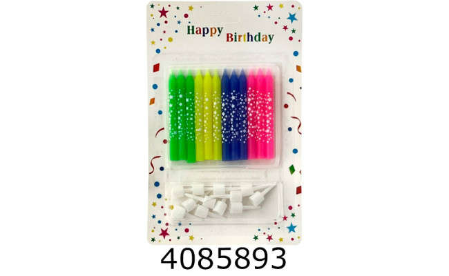 Набір свічки в торт 12 шт 