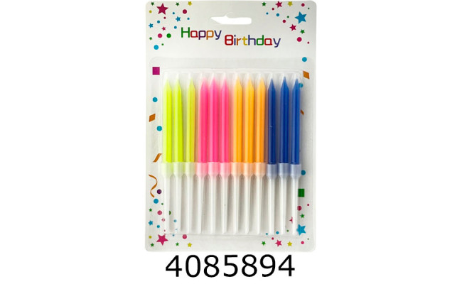 Набір свічки в торт 12 шт 